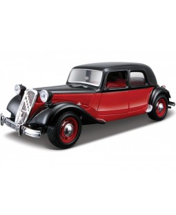 Bburago Citroën 15 CV TA (1938) Černo-červený 1:24