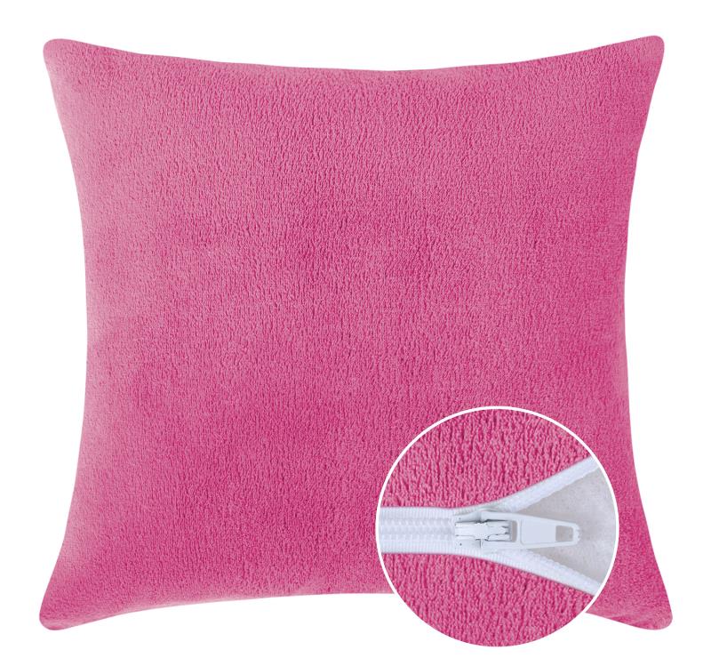 Bellatex Polštářek MIKRO Růžová - 40x40 cm se zipem