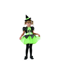 Dětský kostým na karneval Zelená čarodějka, 92-104 cm