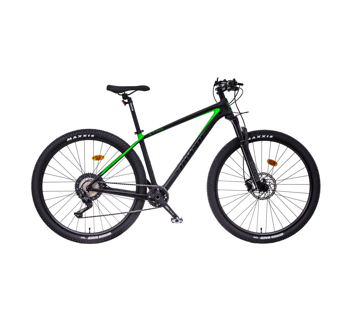 Mayo 29" Carbon Max Disc 12spd 2026, rám 17", černo-zelené