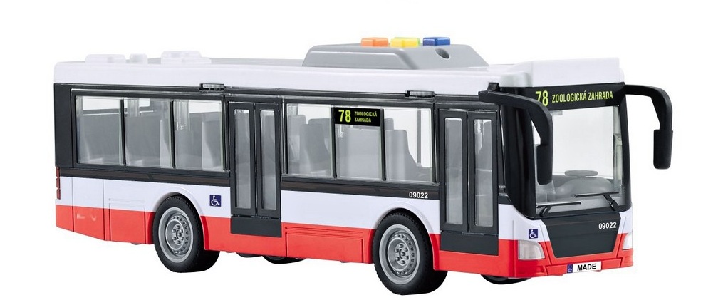 MaDe Autobus na setrvačník, mluví česky, hlásí zastávky 26 cm