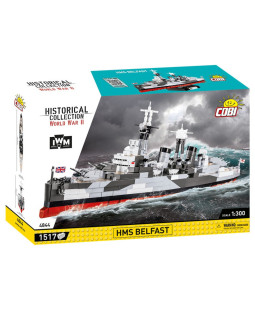 Cobi 4844 II WW HMS Belfast IWM, 1:300, 1517 kostek