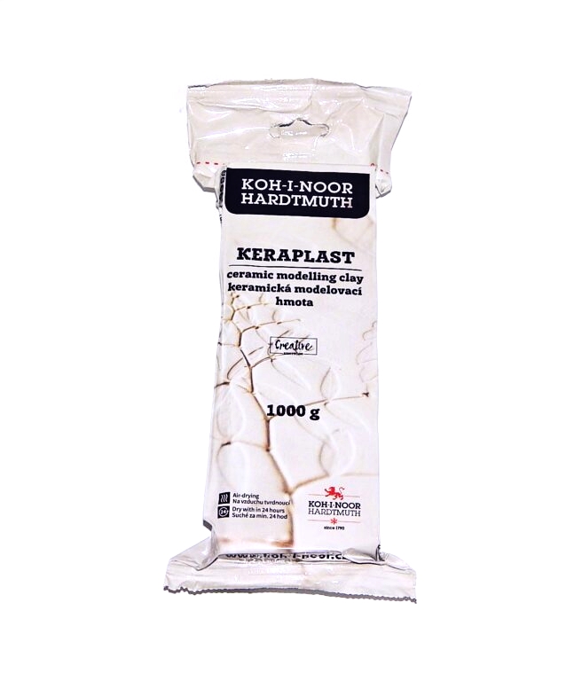 Hmota modelovací Keraplast bílý 1000g