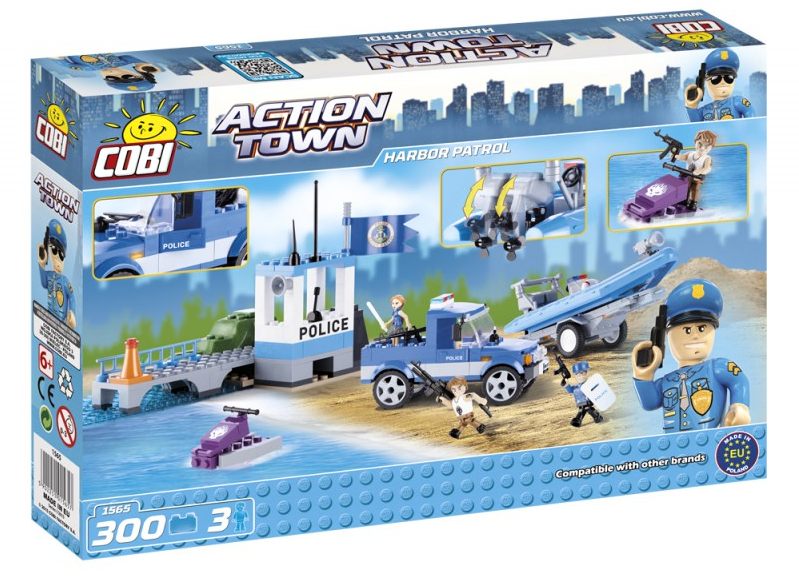 Cobi 1565 ACTION TOWN Říční policie, 300 kostek
