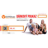 Dárkový poukaz VašeNákupy v hodnotě 500,- Kč