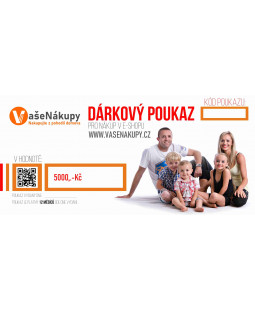 Dárkový poukaz VašeNákupy v hodnotě 5000,- Kč