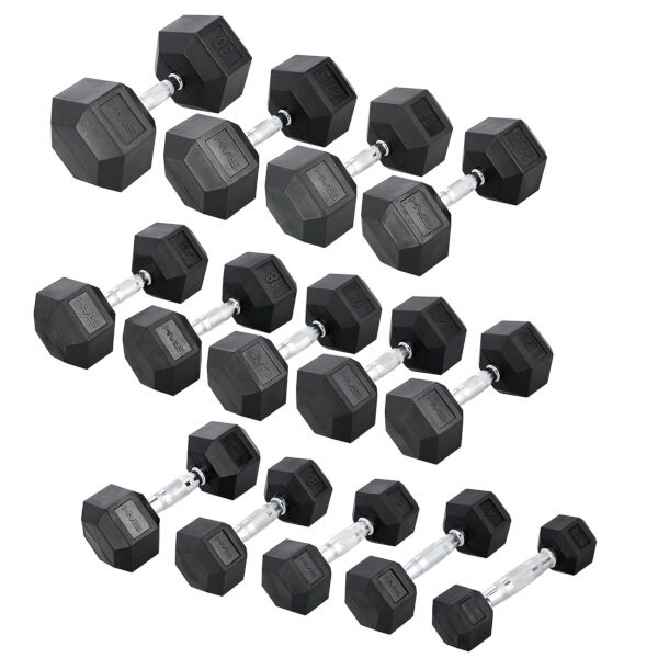 Černá hexagonální jednoručka HMS 10 kg