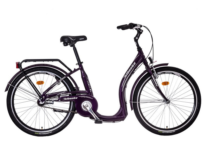 LIBERTY Městské jízdní kolo COMFY AL 3spd 26" 2022 fialové