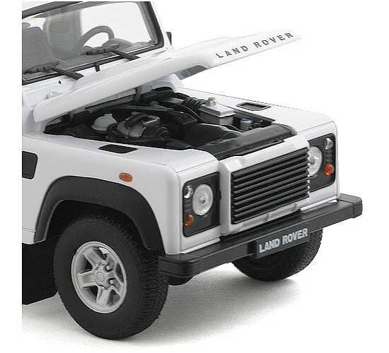 Welly Land Rover Defender, Bílý 1:24