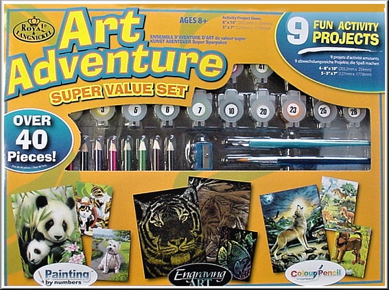 Art Adventure Velká sada malování - oranžová