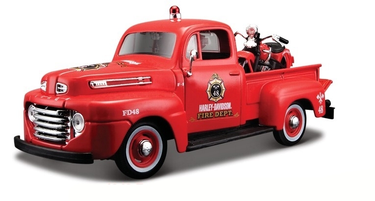 Maisto Harley Davidson Ford F-1 Pickup (1936) EL Knucklehead 1:24