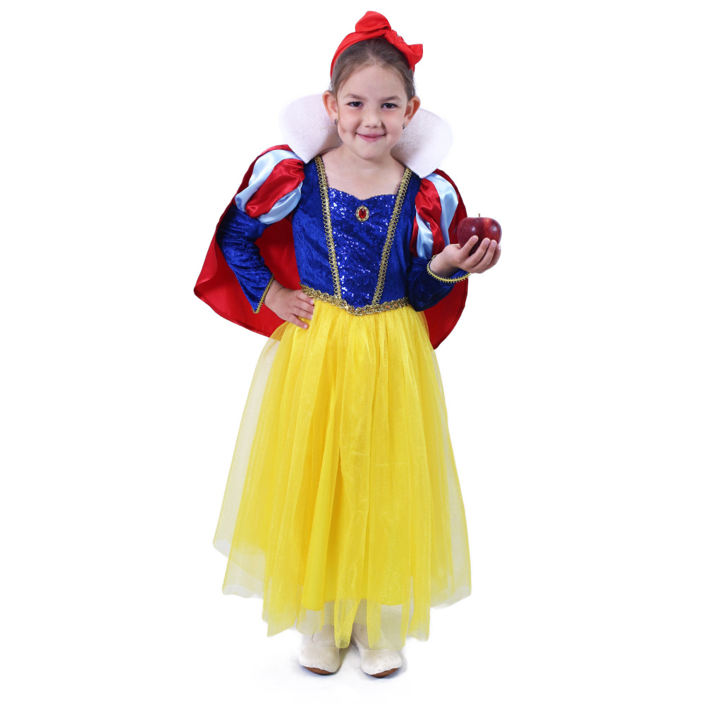 Rappa Dětský kostým na karneval Sněhurka EKO, vel. S