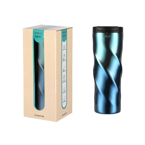 Termohrnek NILS Camp NCB22 modrý, 500 ml.