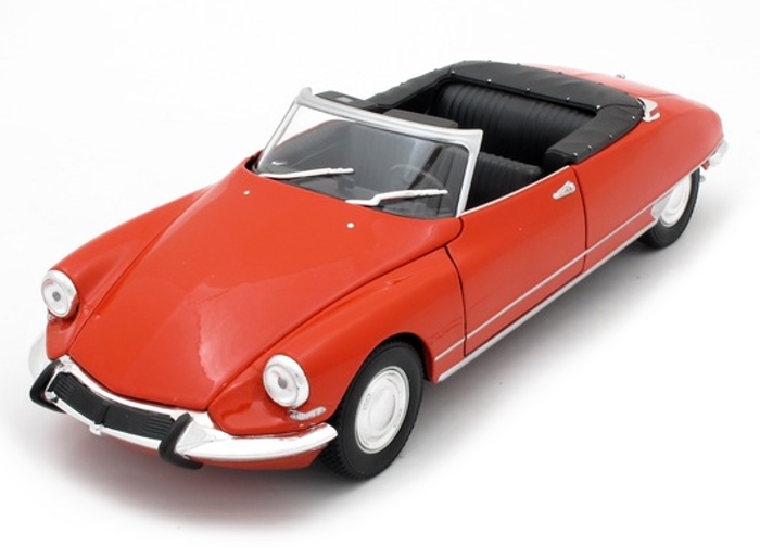 Welly MOQ Citroën DS 19 Cabriolet Convertible Červený 1:24