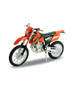 Welly KTM 525 EXC oranžová 1:18