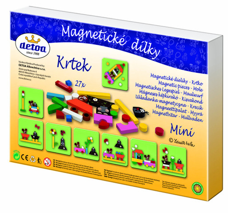 Detoa Magnetické puzzle Krtek Mini