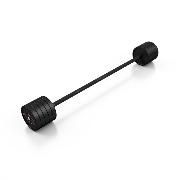 Rovná, obouruční činka MARBO MW-SG-45, 45 kg, černá