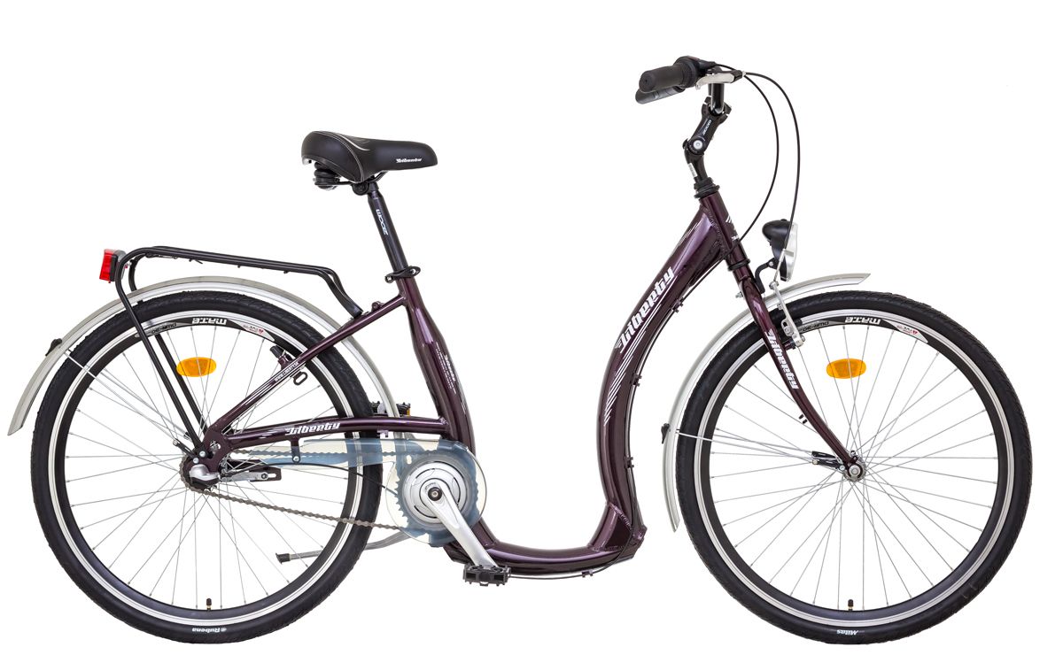 LIBERTY Městské jízdní kolo COMFY AL 1spd 26" 2022 fialové