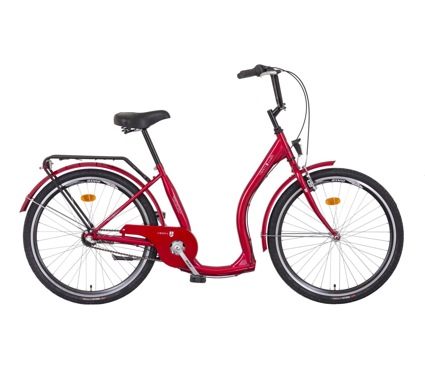 LIBERTY Jízdní kolo pro seniory COMFY 3spd 26" 2026 červené