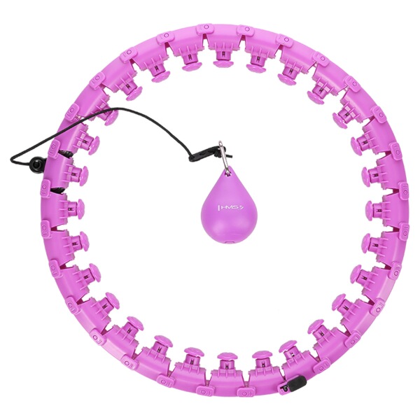 Masážní hula hoop HMS HHW12 plus size se závažím, fialová