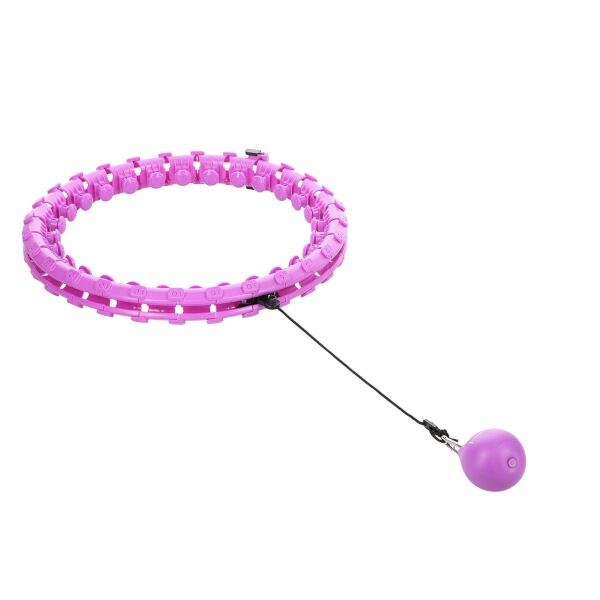 Masážní hula hoop HMS HHW12 plus size se závažím, fialová