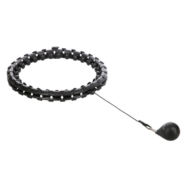 Masážní hula hoop HMS HHW12 plus size se závažím, černá