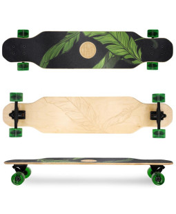 Spokey LONGBAY PRO Longboard 104x24 cm, ABEC7, zeleno-černý