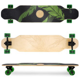 Spokey LONGBAY PRO Longboard 104x24 cm, ABEC7, zeleno-černý