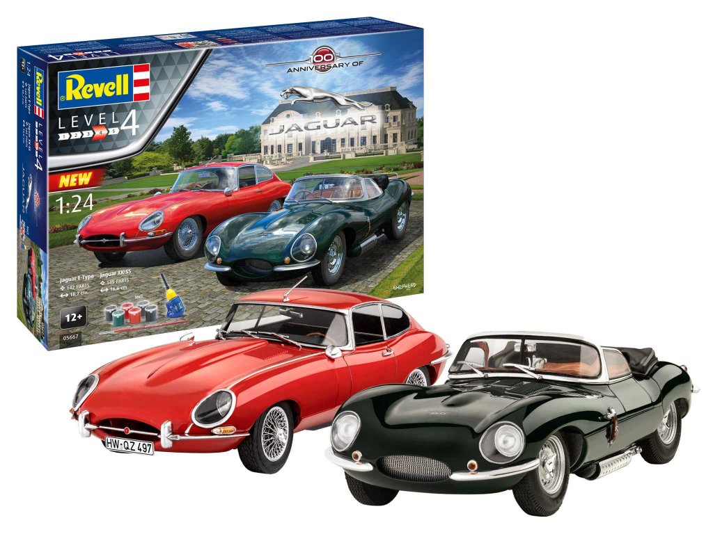 Revell Gift-Set auta 05667 - 100 Years Jaguar (1:24)
