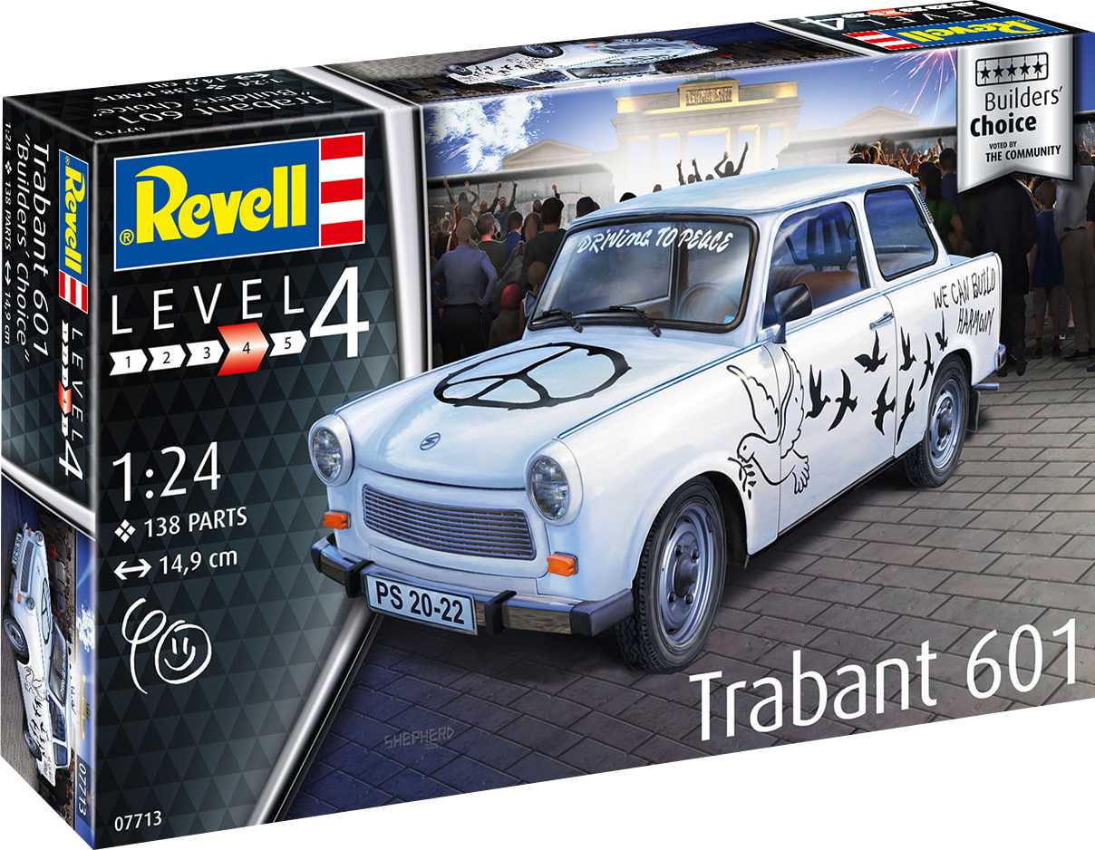 Revell Plastic ModelKit auto 07713 Trabant 601S Builder's Choice (1:24)
