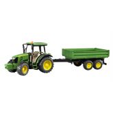 Bruder 2108 Traktor John Deere 5115M a vlečkou