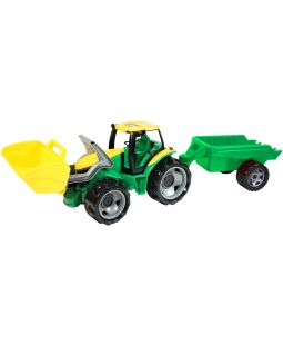 Lena Traktor se lžící a přívěsem zelený