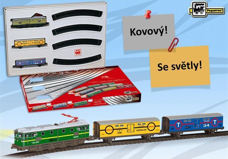 Pequetren 203 Historický nákladní vlak na baterie