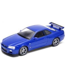 Welly Nissan Skyline GT-R modrý 1:24