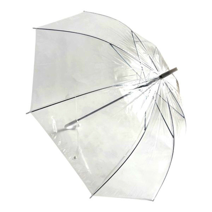 Deštník vystřelovací, průhledný, svatební 82cm