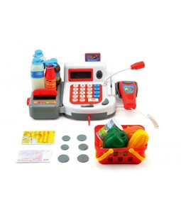 Dětská pokladna s doplňky na baterie