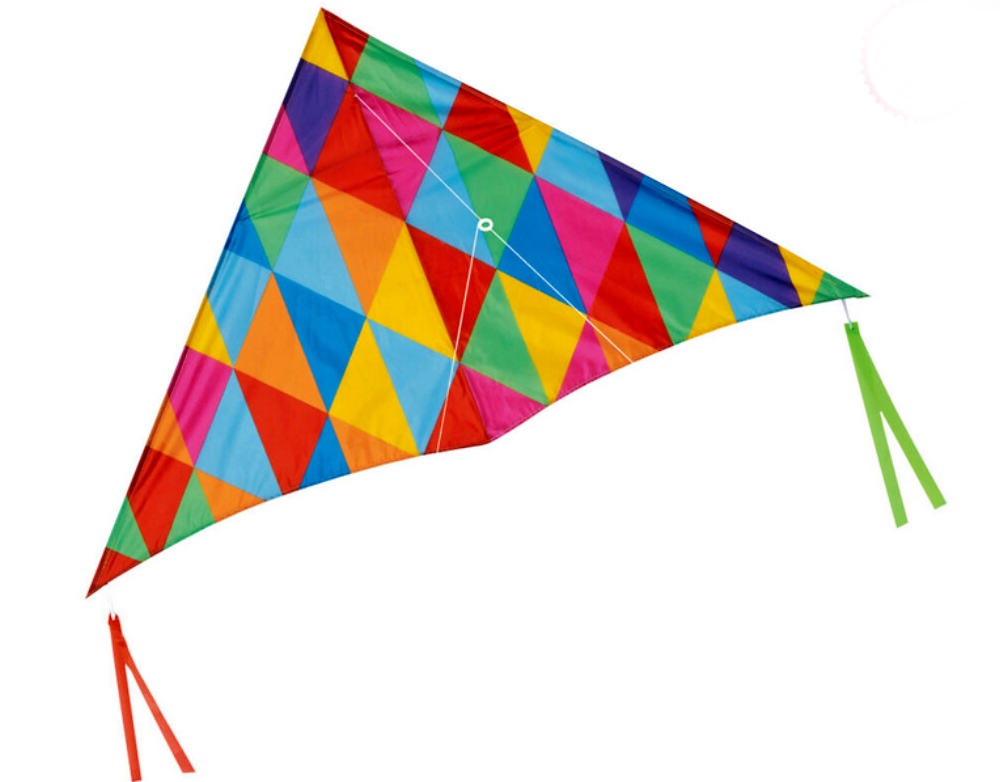 Létající drak multicolor, 125x70cm