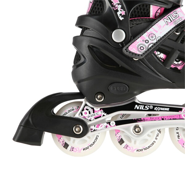 Kolečkové brusle NILS Extreme NH10905.2 4v1 růžové vel.M (35-38)