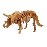 Dřevěné 3D puzzle - skládačka Triceratops J001