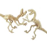 Dřevěné 3D puzzle - skládačka Deinonychus J018