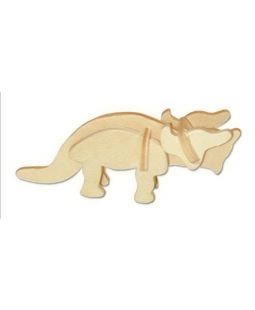 Dřevěné 3D puzzle - skládačka Triceratops MA1041