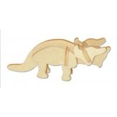 Dřevěné 3D puzzle - skládačka Triceratops MA1041