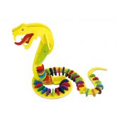 Robotime dřevěné 3D puzzle - skládačka Had, barvy + štětec