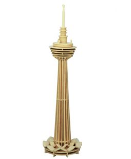 Dřevěné 3D puzzle - skládačka Věž Kuala Lumpur P100