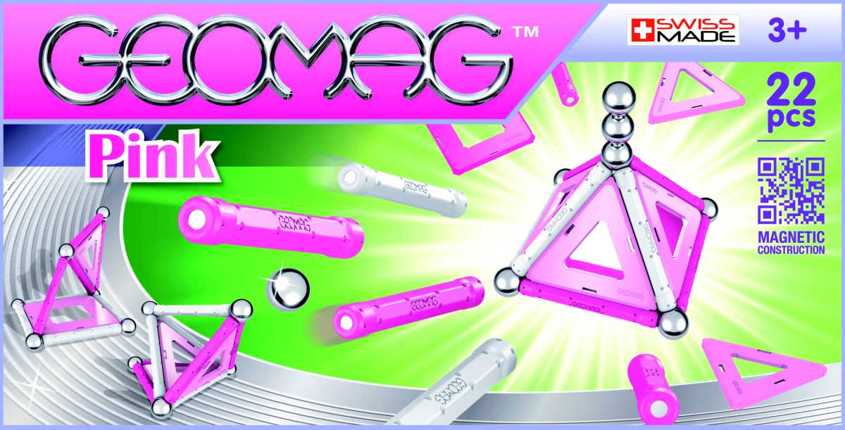 Geomag Panel Pink 22 dílků