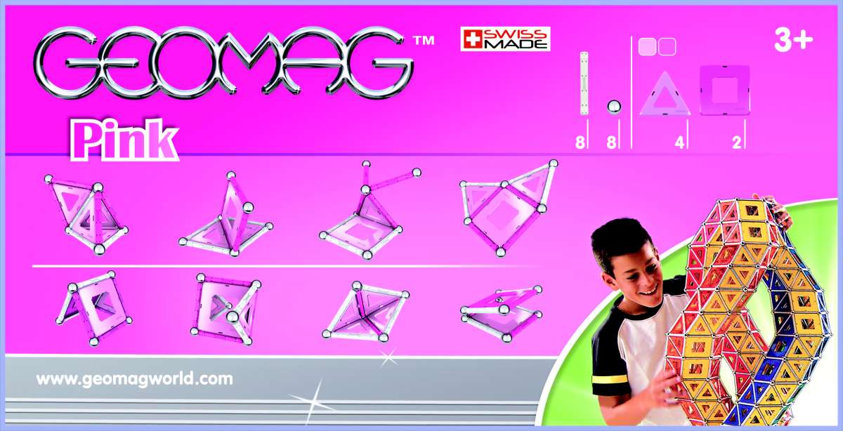 Geomag Panel Pink 22 dílků