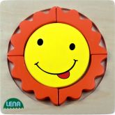 Lena 32131 - Dřevěné puzzle Sluníčko