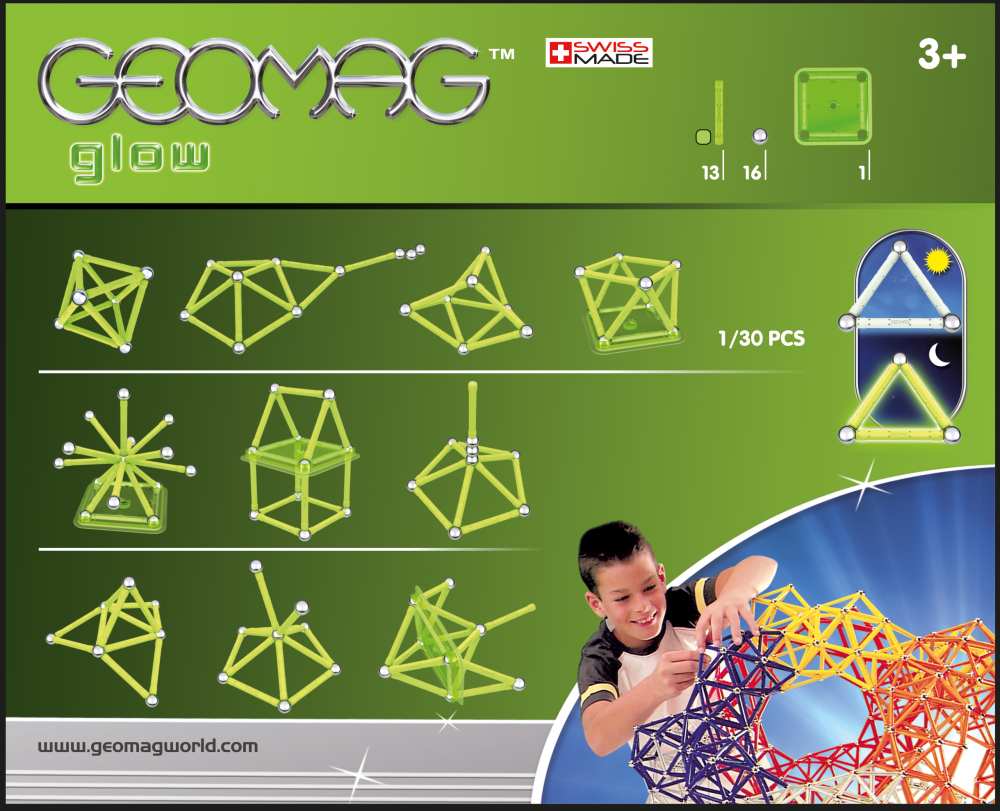 Geomag Kids Panels Glow 30 dílků