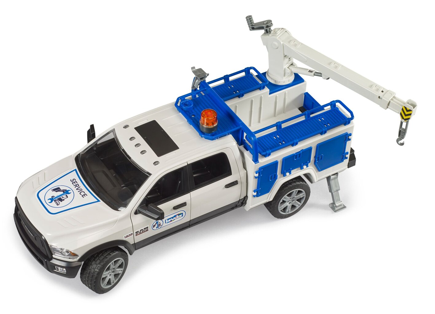 Bruder 2509 RAM 2500 Servisní vůz s otočným majákem
