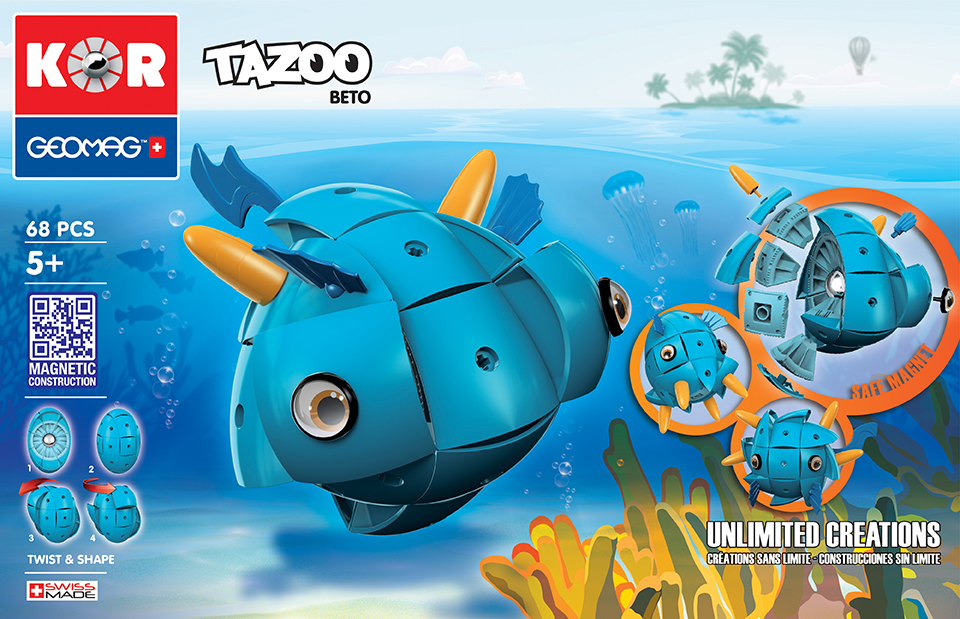 Geomag KOR TAZOO Beto 68 dílků